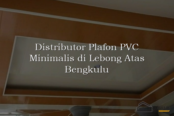 Distributor Plafon PVC Minimalis di Lebong Atas Bengkulu