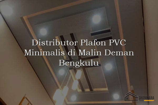 Distributor Plafon PVC Minimalis di Malin Deman Bengkulu