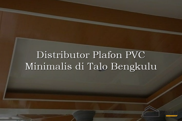 Distributor Plafon PVC Minimalis di Talo Bengkulu