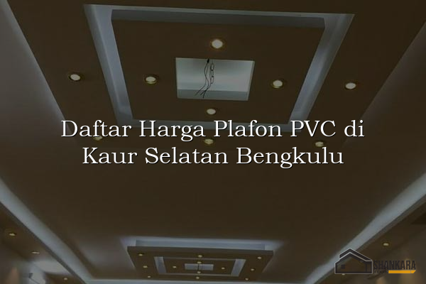 Daftar Harga Plafon PVC di Kaur Selatan Bengkulu