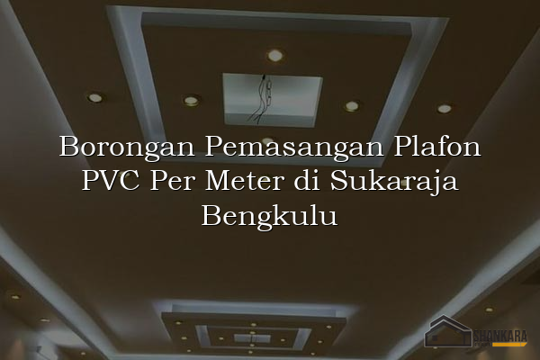 Borongan Pemasangan Plafon PVC Per Meter di Sukaraja Bengkulu