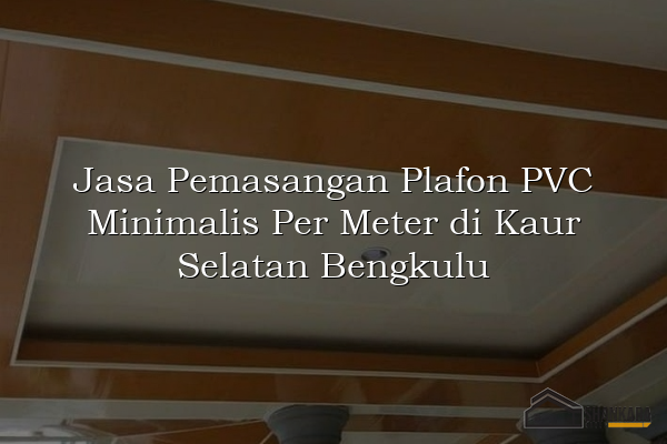 Jasa Pemasangan Plafon PVC Minimalis Per Meter di Kaur Selatan Bengkulu
