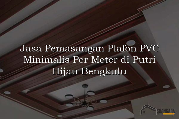 Jasa Pemasangan Plafon PVC Minimalis Per Meter di Putri Hijau Bengkulu