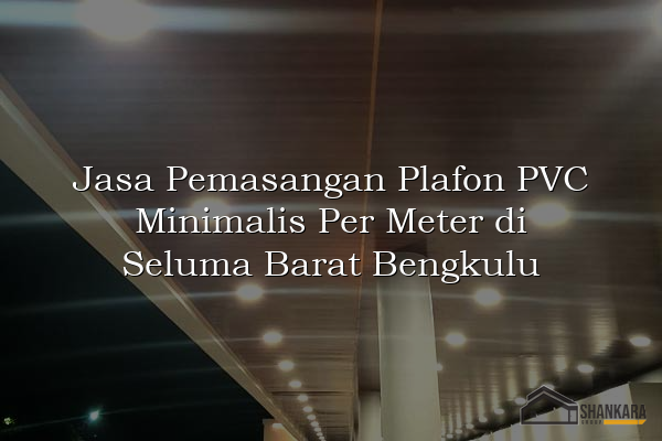 Jasa Pemasangan Plafon PVC Minimalis Per Meter di Seluma Barat Bengkulu