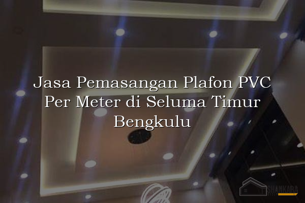 Jasa Pemasangan Plafon PVC Per Meter di Seluma Timur Bengkulu