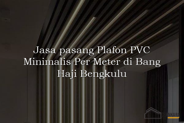 Jasa pasang Plafon PVC Minimalis Per Meter di Bang Haji Bengkulu