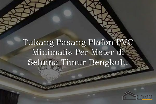 Tukang Pasang Plafon PVC Minimalis Per Meter di Seluma Timur Bengkulu