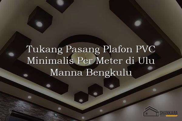 Tukang Pasang Plafon PVC Minimalis Per Meter di Ulu Manna Bengkulu