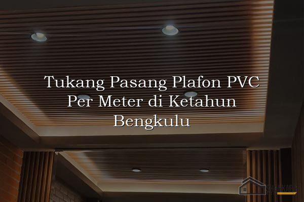 Tukang Pasang Plafon PVC Per Meter di Ketahun Bengkulu