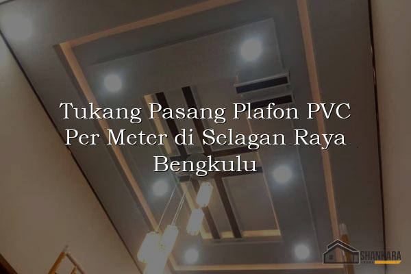 Tukang Pasang Plafon PVC Per Meter di Selagan Raya Bengkulu